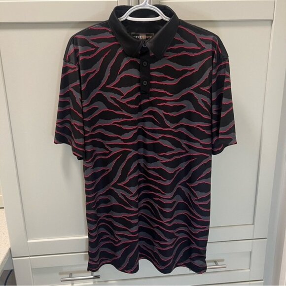Other - LOUDMOUTH Zebra Print Golf Polo Men's Size Large